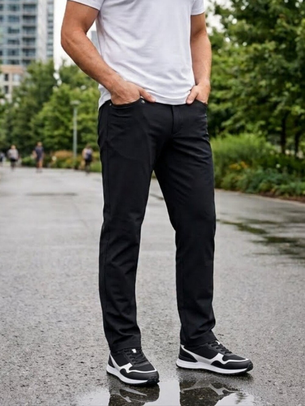 Lululemon Pants Men's ABC Black 36 x 32 Tech Casual Straight Trouser Gorpcore